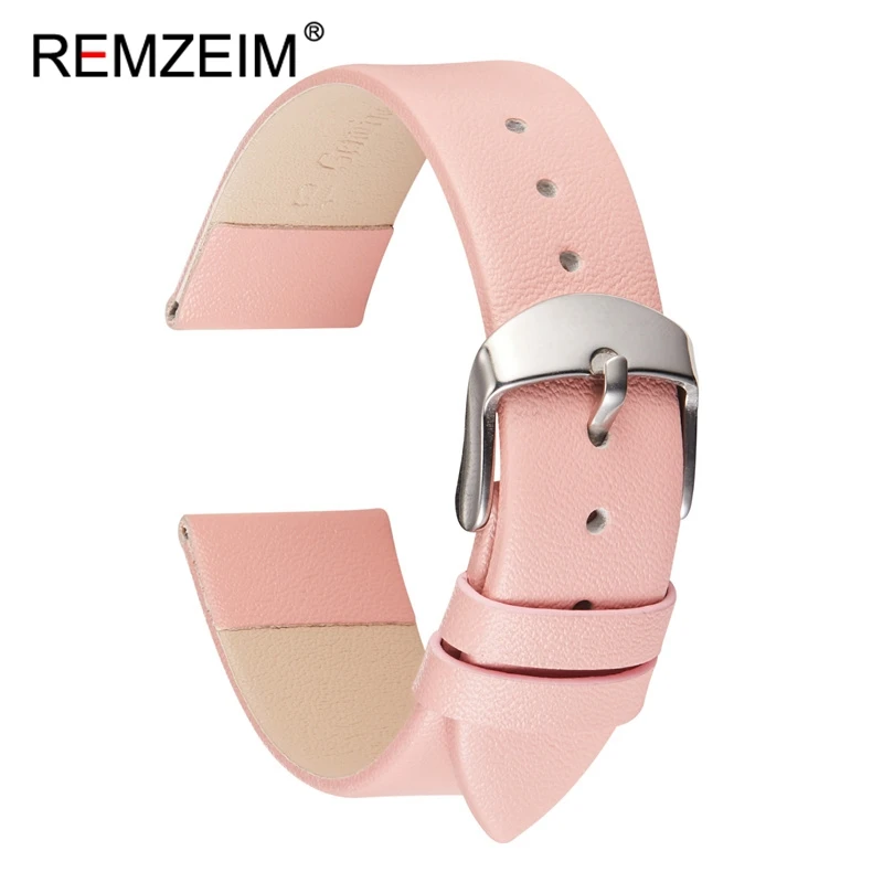 Suede Strap Watch - 女性用超薄型レザーストラップ,アルミニウム,ピンク,超スリム,14mm,16mm,18mm,20mm,22mm