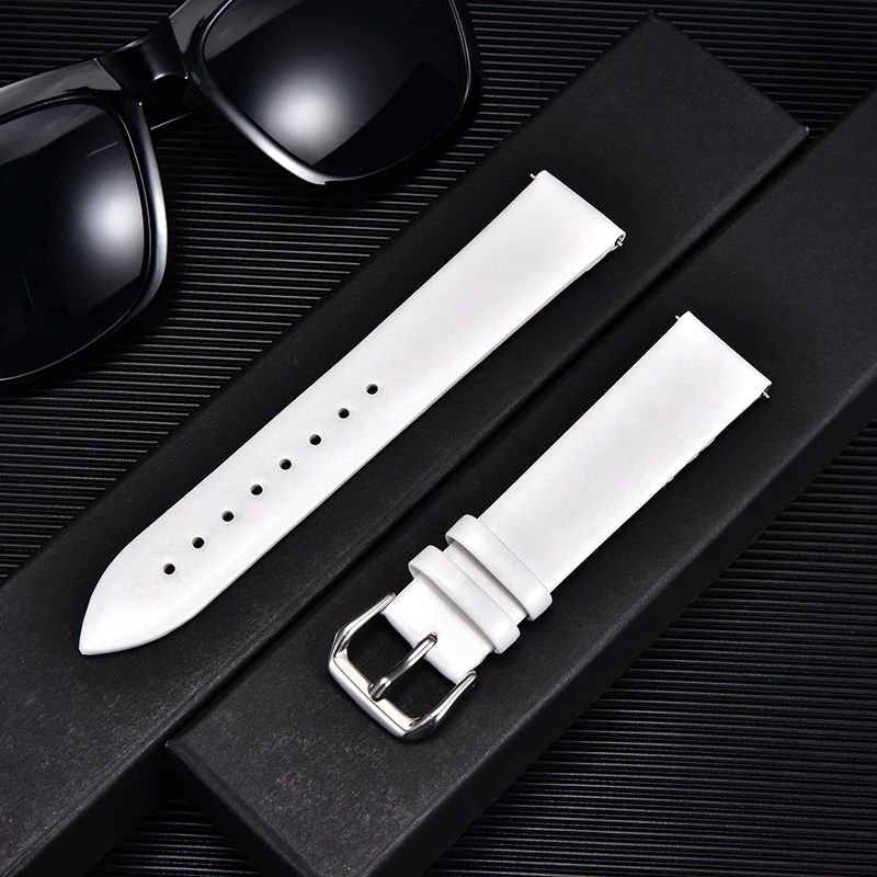 Suede Strap Watch - 男性と女性のための超薄型レザーウォッチバンド,スペアアクセサリー,交換用ストラップ,16mm, 18mm, 20mm, 22mm