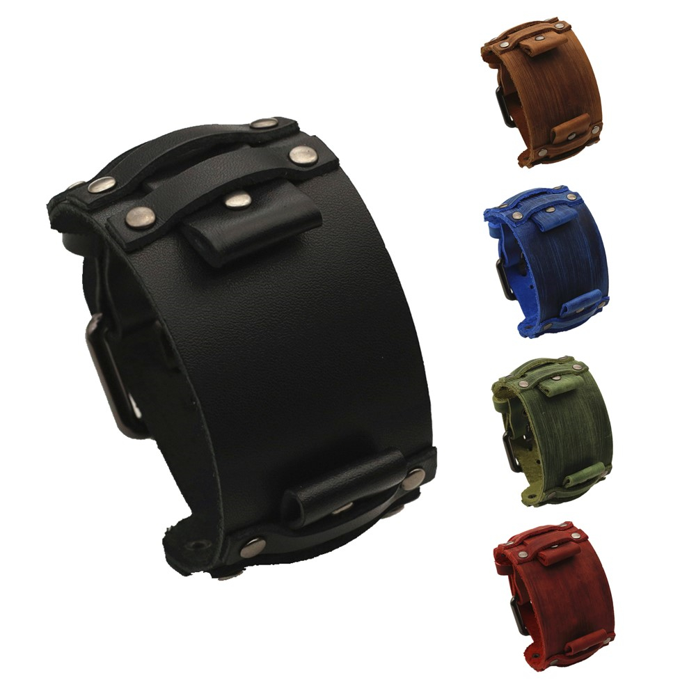 Tropic Strap Vintage - パンクレザー時計ストラップ男性用 22 ミリメートル 24 ミリメートルヴィンテージリベットバックルブレスレットレトロミリタリーリストバンドブラックブルーレッドグリーンブラウン