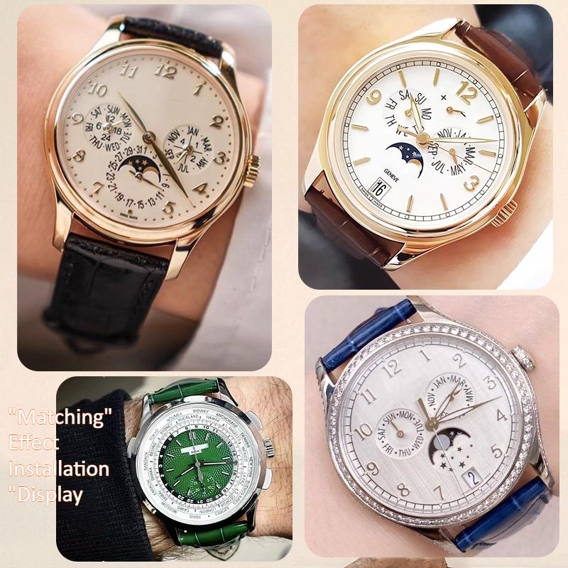 高品質のトップグレイン牛革時計ストラップ、オリジナルのパテッ - Patek Philippe Watch Calatrava のレビューと価格