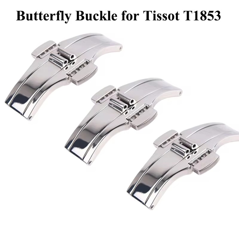 ティソ T1853 時計バンドバックルバタフライクラスプ展開 - Butterfly Clasp Deployant のレビューと価格