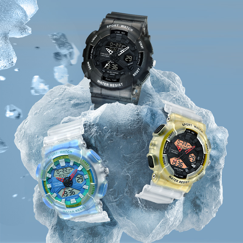 TIMEARTX メンズ腕時計高級多機能大型文字盤腕時計透明 - Rubber Strap Diver のレビューと価格