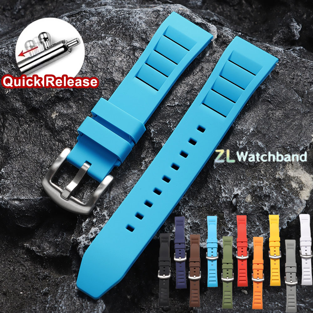 新しいデザインのラバー時計ストラップ 20mm 22mm セ - Rubber Strap Diver のレビューと価格