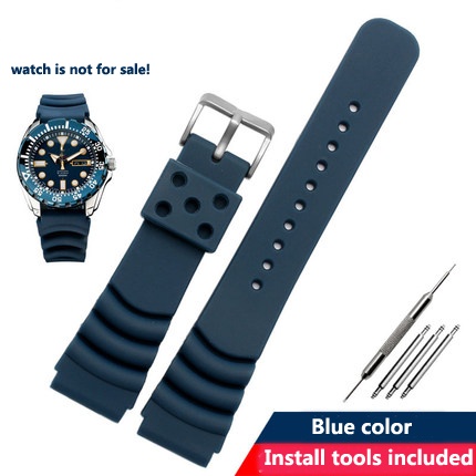 セイコー ウォータートレンド用スポーツシリコンラバー時計バン - Seiko Watch 5 Sports のレビューと価格