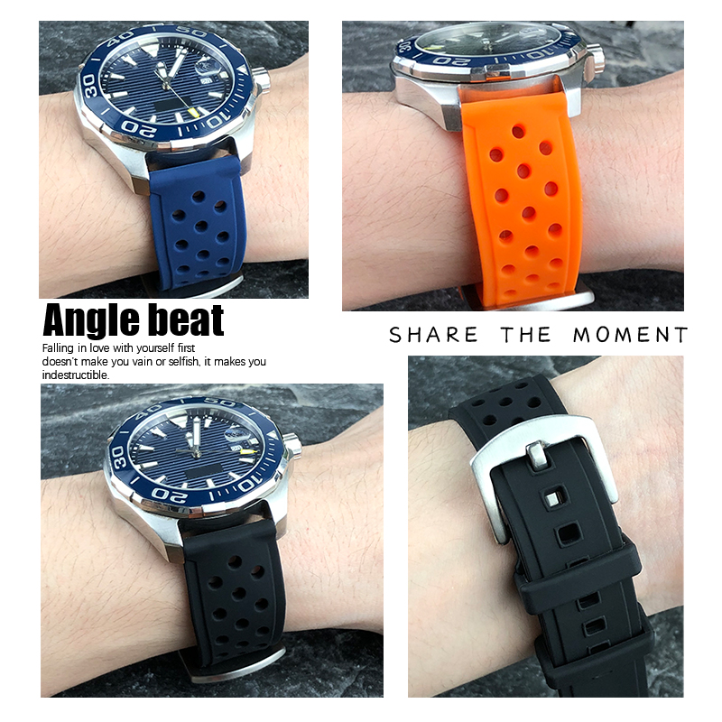 22mm 21mm 20mm シリコン製腕時計ストラップ タ - Seiko Watch 5 Sports のレビューと価格