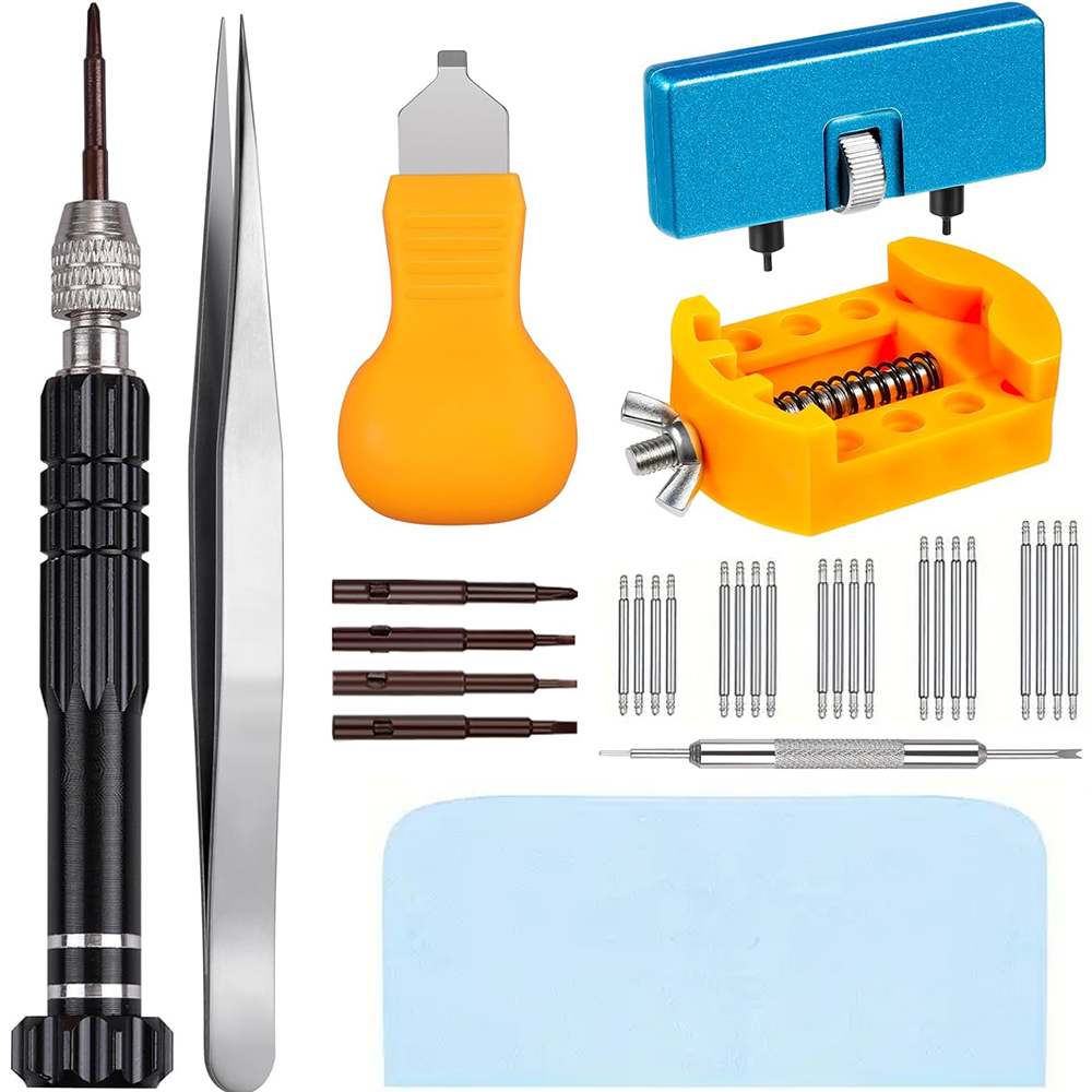 時計バッテリー交換キット,ドライバー,時計ケース,栓抜き,ス - Spring Bar Tool Set のレビューと価格