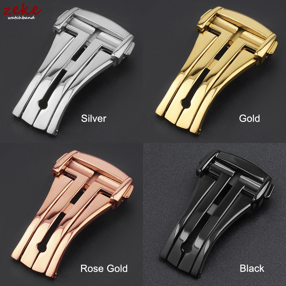 ステンレス鋼展開クラスプ折りたたみ時計バックルストラップバタ - Butterfly Clasp Deployant のレビューと価格