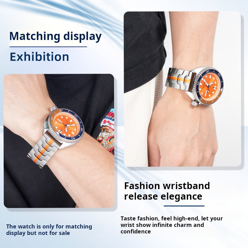 メンズチタンスポーツウォッチストラップ,クイックリリースファ - Seiko Watch 5 Sports のレビューと価格