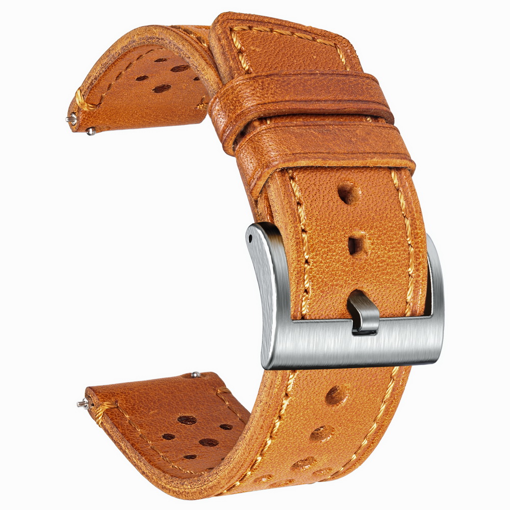 Hemsut 牛革時計バンドクイックリリースソフト通気性イタ - Suede Strap Watch のレビューと価格