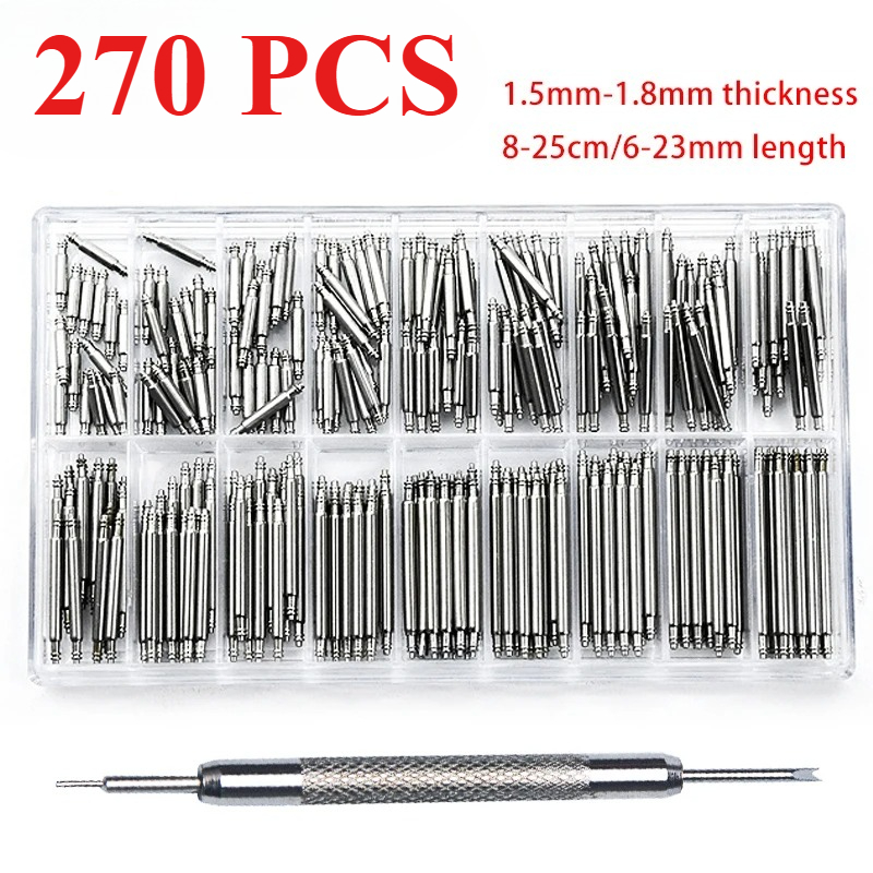 270個/セット ステンレススチール製スプリングバー 直径1 - Spring Bar Tool Set のレビューと価格