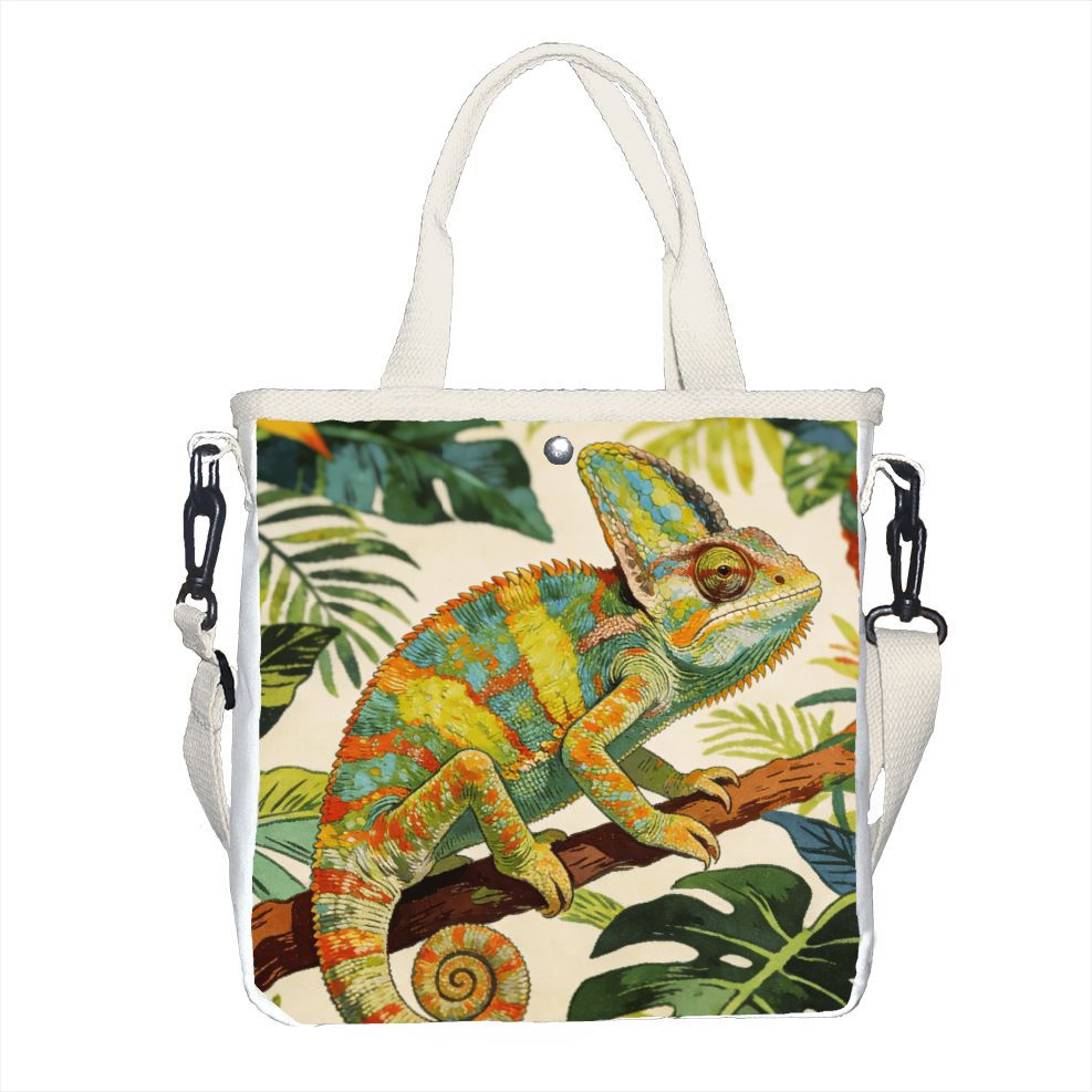 ヴィンテージ ボタニカル カメレオン トートバッグ、調節可能 - Tropic Strap Vintage のレビューと価格