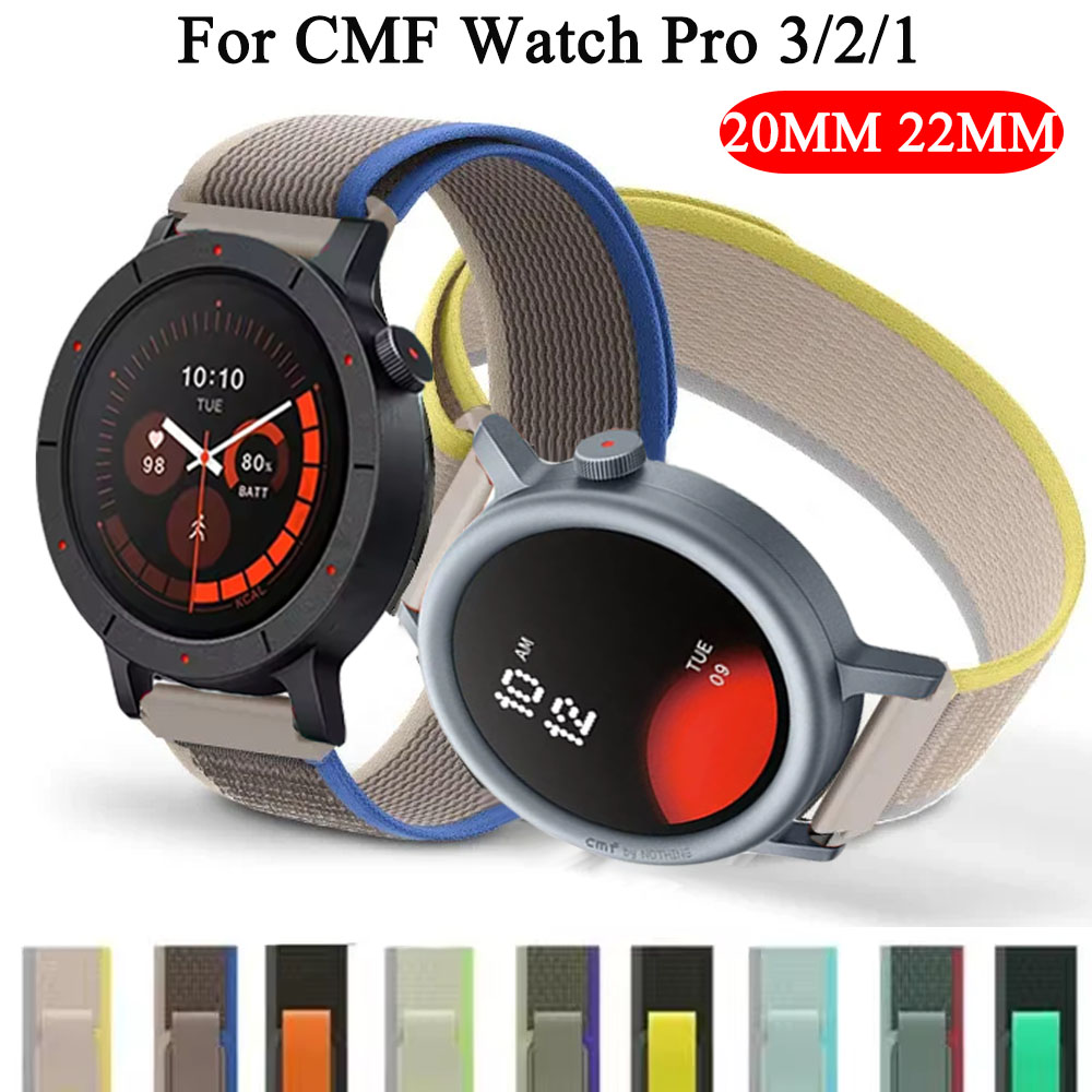 20/22mmトレイルループウォッチバンド CMF by N - Sport Loop Velcro のレビューと価格